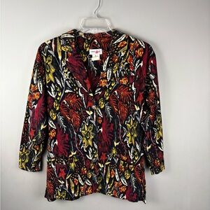 Vintage Crazy Horse Jacket Womens Small Corduroy Long Sleeve Multicolor …